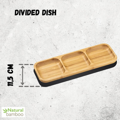 Wilmax Bamboo Wood Divided Dish 13" X 4.5" Bento Box  | 32.5 X 11.5 Cm WL-771224/A - NYStep