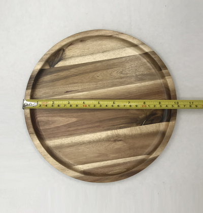 Acacia Round Plate / Platter 10" Diameter, Dishwasher safe - NYStep