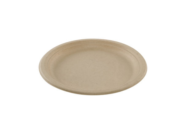 Cream sugar cane plate 26cm (16*50)