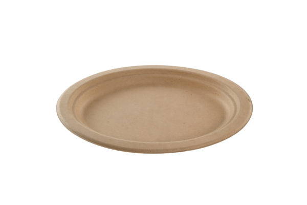 Cream sugar cane oval plate 26×20 (16*50)