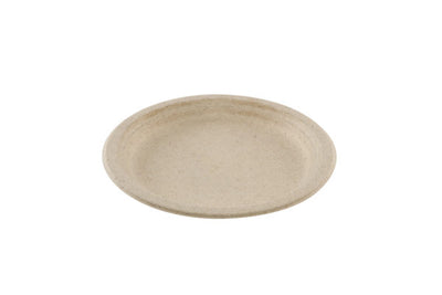 Natural wheat pulp plate 23 cm (16*50)