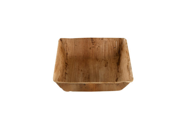 Deep plate palm leaf 16×16 cm (4*25)