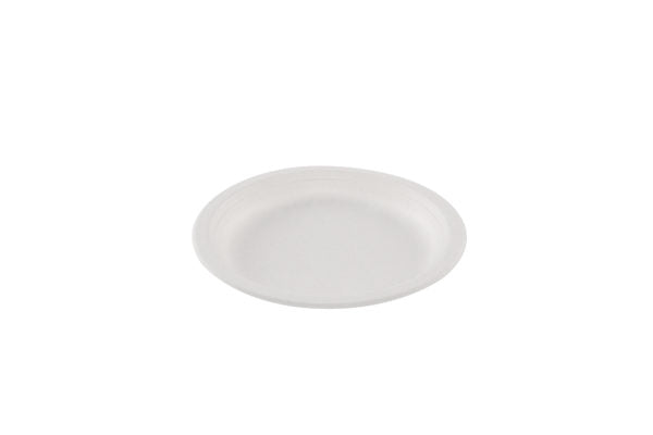 Sugar cane white plate 17 cm (16*50)