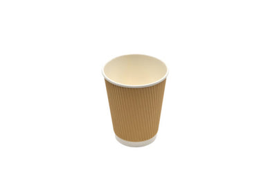 PLA Corrugated Paper Cup 12oz 360ml(6*12)