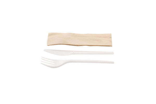 Set CPLA knife, fork and napkin (10*50)