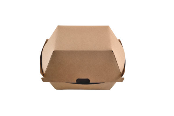 Kraft cardboard hamburger box 155x130x80mm(6*50)