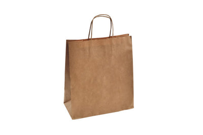 Kraft twisted handle paper bag 27×32+13(5*50)