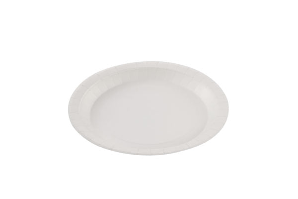 Round white cardboard plate 22 cm (6*50)