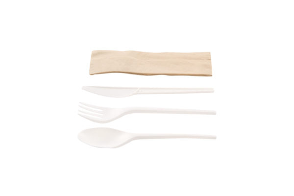 PLA knife, fork, spoon and server set(10*50)