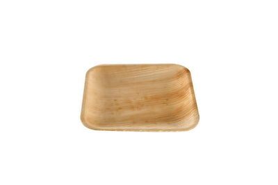 Square plate palm leaf 10cm (4*25)