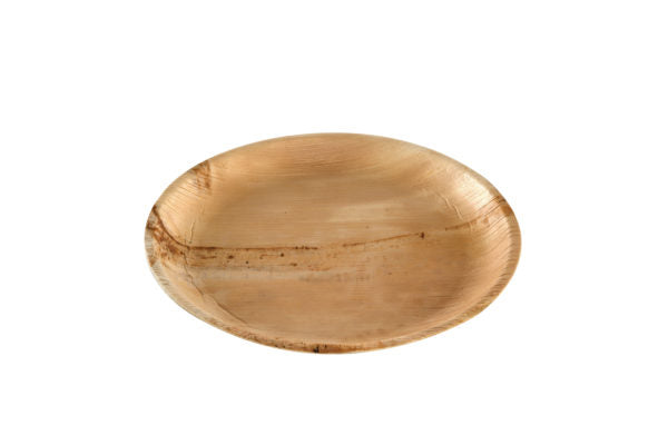 Round palm leaf plate 25cm(4*25)