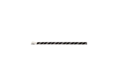 Black paper cane with white stripes spoon200*8(100u