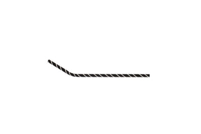 Black flexible paper cane with white stripes210*6exp