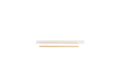 Bamboo coffee stirrer with paper 110x5x2mm (10*500)