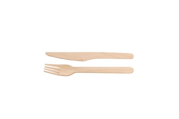 Wooden set fork,knife anonymous (5*100)