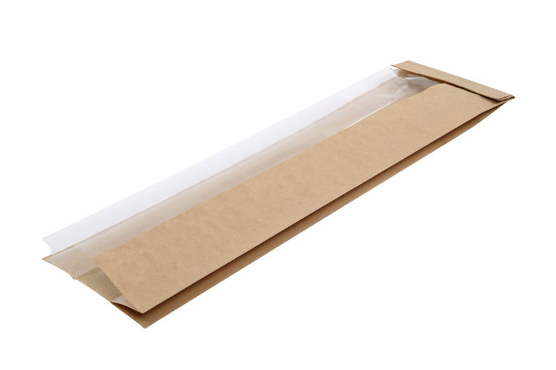 Kraft bag 112*420+70mmDouble Visionc/tray (5*50)