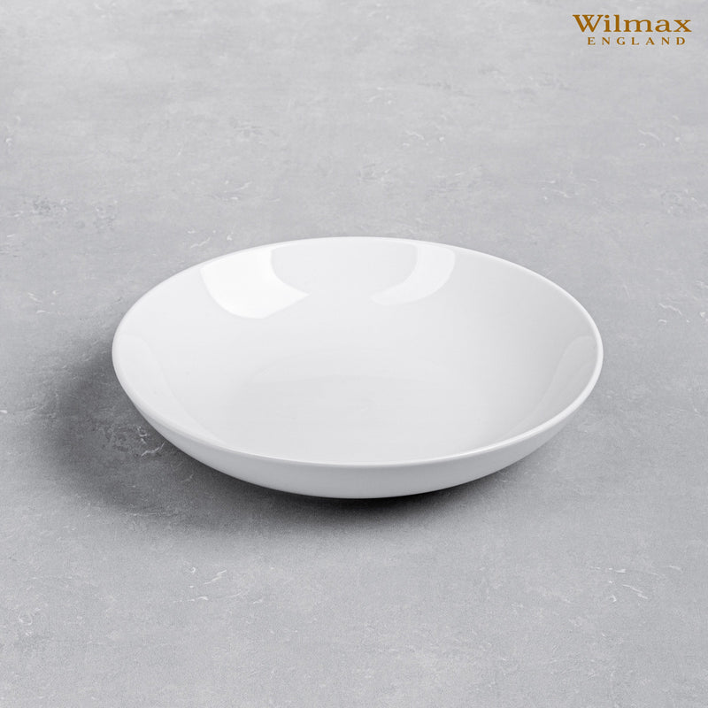 White Round Deep Plate 9" inch | 23 Cm