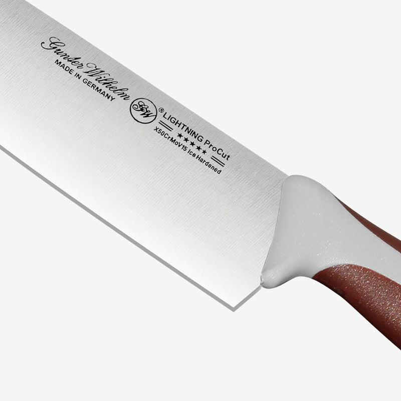 Gunter Wilhelm Lightning Chef Knife, 10 Inch | Brown and Grey ABS Handle SKU: 10-105-0110