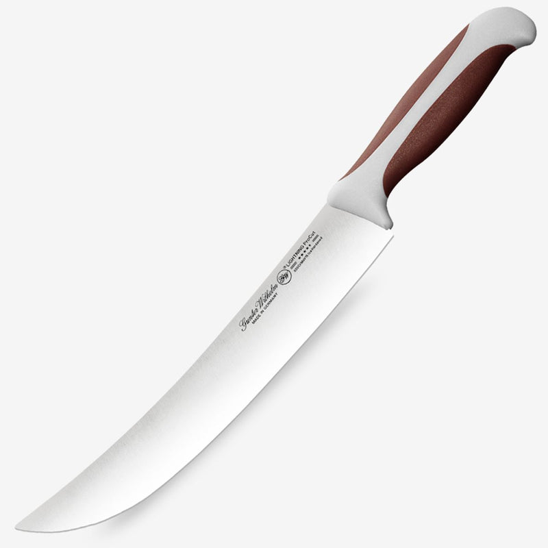 Gunter Wilhelm Lightning Cimeter/Butcher Knife, 10 Inch | Brown and Grey ABS Handle SKU: 10-130-0710