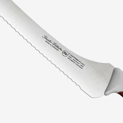 Gunter Wilhelm Lightning Offset Bread Knife, 10 Inch | Brown and Grey ABS Handle SKU: 10-118-1510