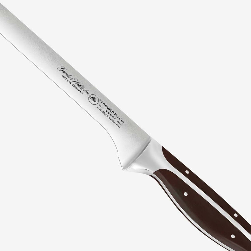 Gunter Wilhelm Premier Flex Boning/Fillet Knife, 10 Inch | Dark Brown ABS Handle SKU: 30-309-0310