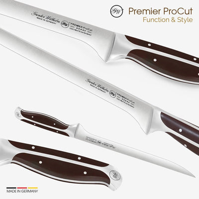 Gunter Wilhelm Premier Flex Boning/Fillet Knife, 10 Inch | Dark Brown ABS Handle SKU: 30-309-0310