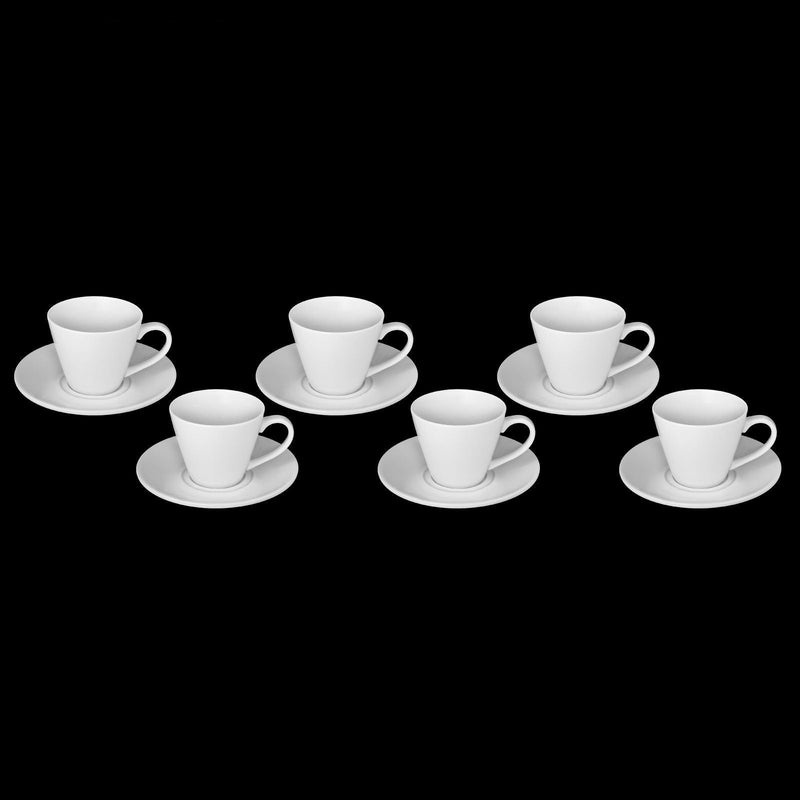 White 6 Oz | 180 Ml Tea Cup & Saucer