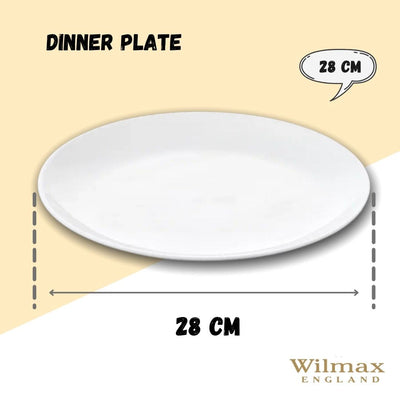 White Dinner Plate 11" inch | 28 Cm