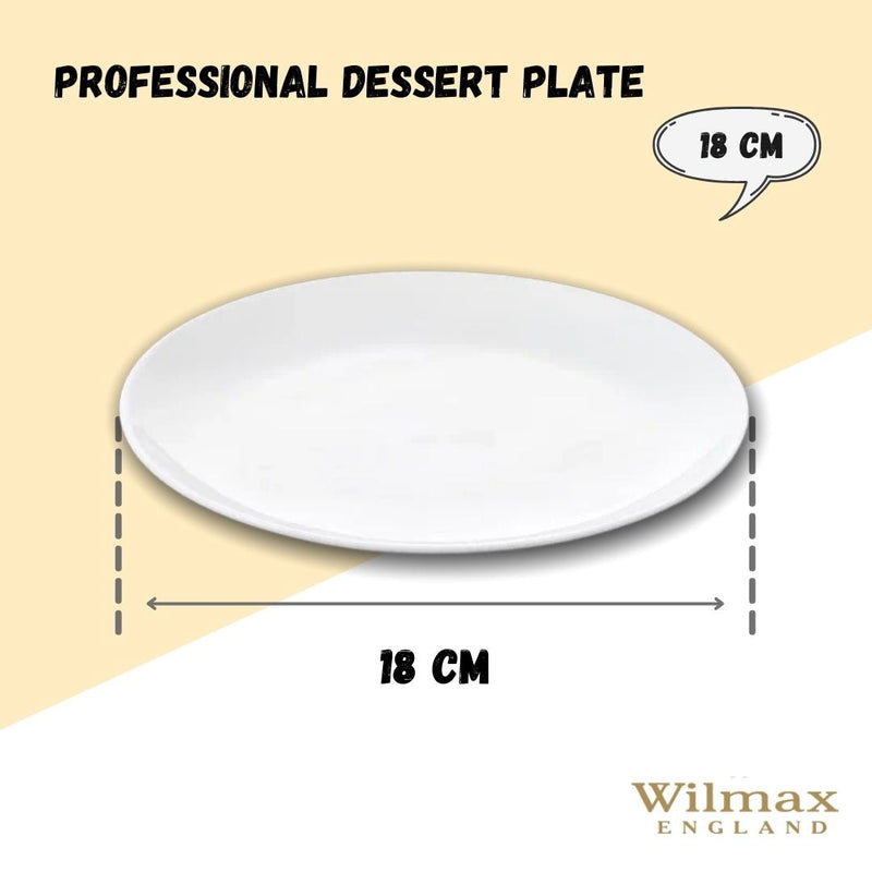 White Dessert Plate 7" inch | 18 Cm