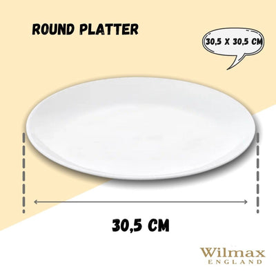 White Round Plate / Platter 12" inch | 30.5 Cm