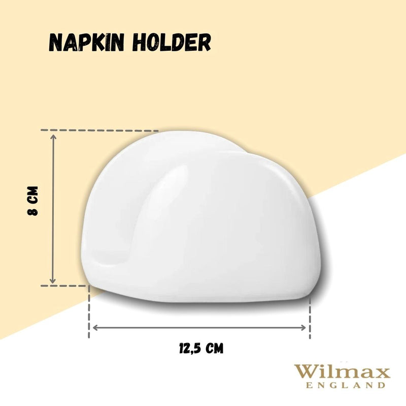 White Napkin Holder 4.5" inch X 3" inch | 11 X 8 Cm