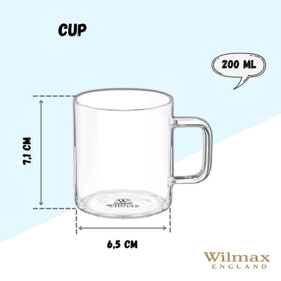 Thermo Glass Cup 7 Oz | High temperature and shock resistant