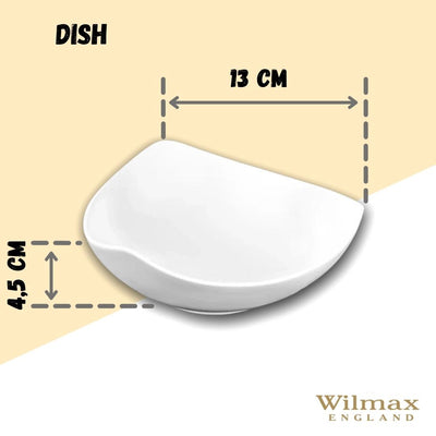 White Snack / Sauce Dish 5" inch | 13 Cm