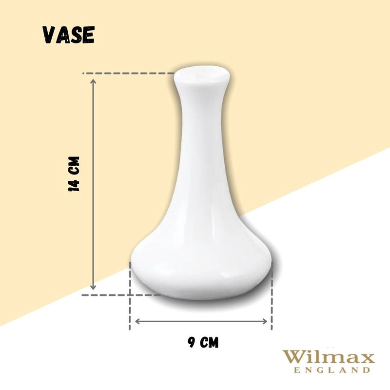 White Vase 3.5" inch ? 5.5" inch | 9 X 14 Cm