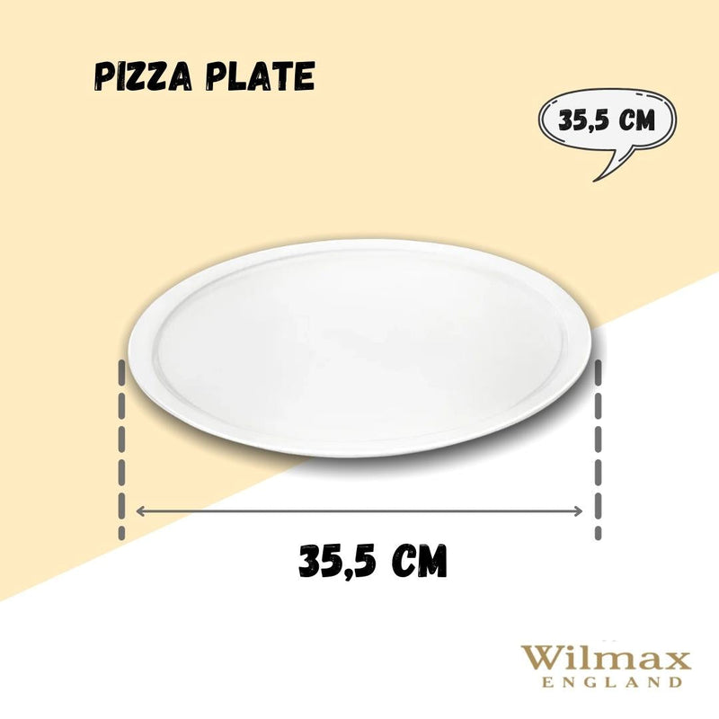 White Personal Pizza Plate 14" inch | 35.5 Cm