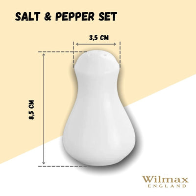 White Salt & Pepper Set