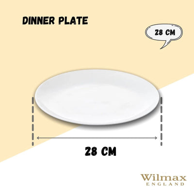 White Dinner Plate 11" inch | 28 Cm WL-991352/A