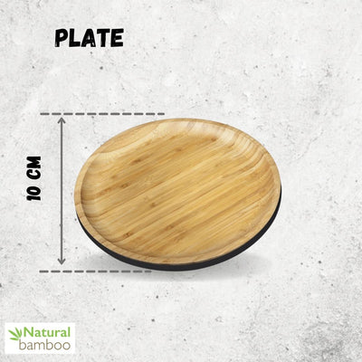 Bamboo Round Plate 4" inch | For Appetizers