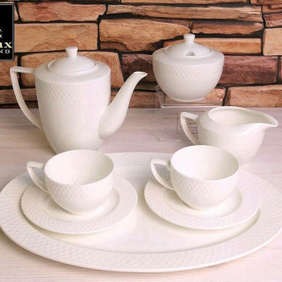 White Sugar Bowl 11 Oz & Creamer