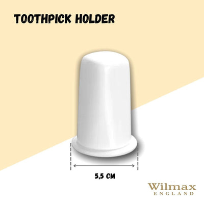 White Toothpick Holder