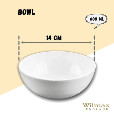 White Bowl 5.5" inch | 14 Cm 20 Oz | 600 Ml