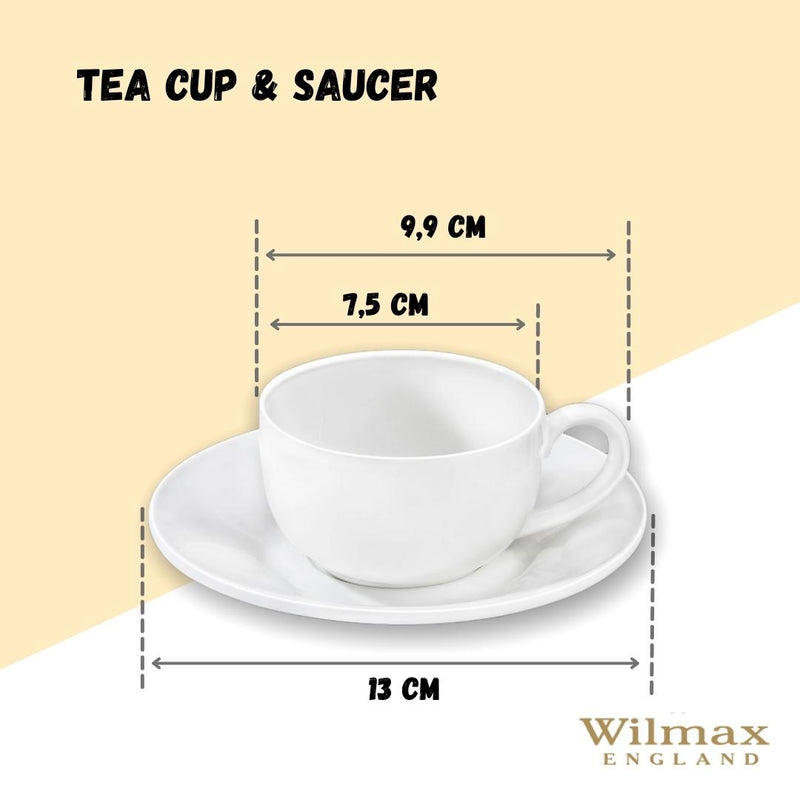 White 3 Oz | 100 Ml Coffee Cup & Saucer