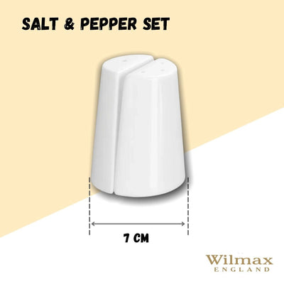 White Salt & Pepper Set