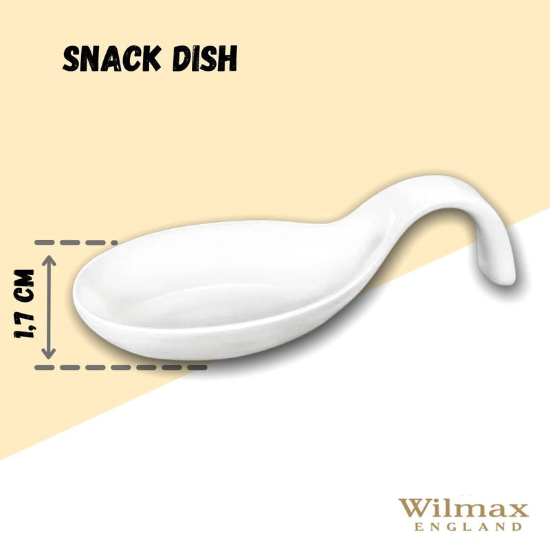 White Snack / Ooyster Dish 4" inch X 2" inch | 10.5 X 5 Cm