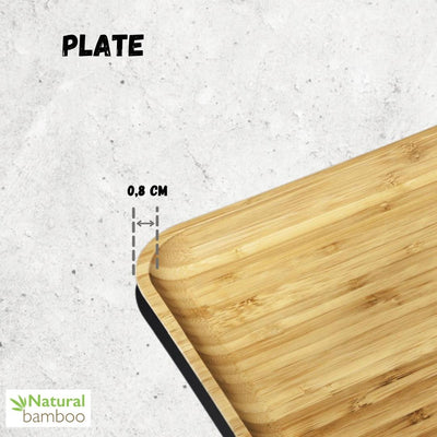 Bamboo Square Plate 4" inchX 4" inch | For Appetizers