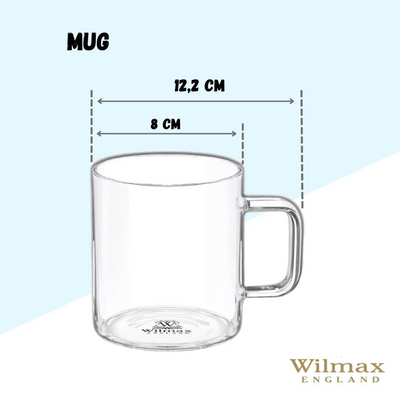 Thermo Glass Mug 14 Oz | 400 Ml WL-888607/A - NYStep