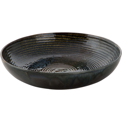 Plate_coupe_deep_Palmer_Metallic_26_cm_Green_Stoneware_piece_s__1_stuk_s_