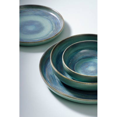 Stoneware Bowl, Color Green, 1 piece/ Diameter 12 cm/ Collection Miami/ Palmer