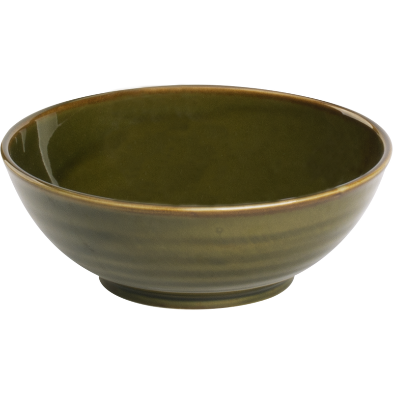 [ Set of 5 ] Bowl Palmer Midori 6.7 inch 27 FL OZ Green Green Porcelain