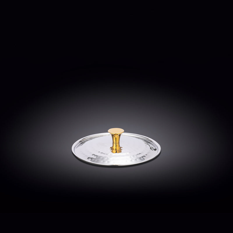 ROUND LID WITH GOLD KNOB 4.75" | 12 CM